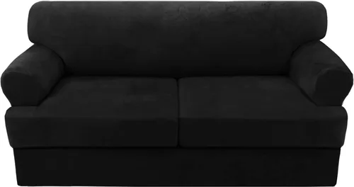 Vista 76 de H.VERSAILTEX Funda para sofá de 2 piezas, fundas para sillón con cojines en forma de T, funda para sofá de terciopelo grueso, protector de muebles