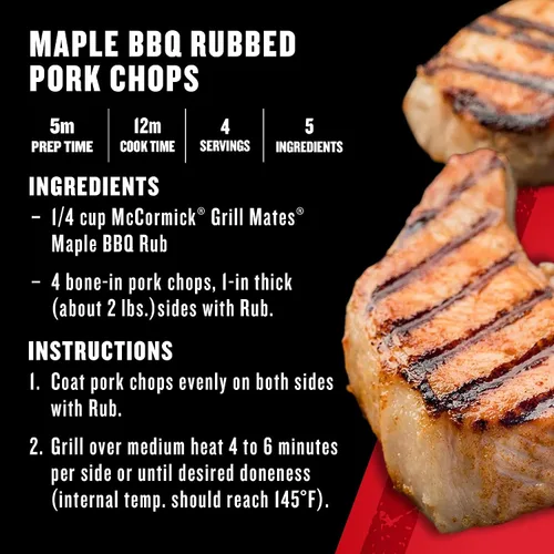Vista 9 de McCormick Grill Mates Maple BBQ Rub, 5.75 oz