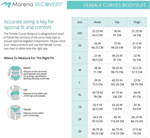 Vista 3 de MARENA FCBHRS - Body de curvas femeninas Longitud corta Control de abdomen post cirugía ropa de compresión