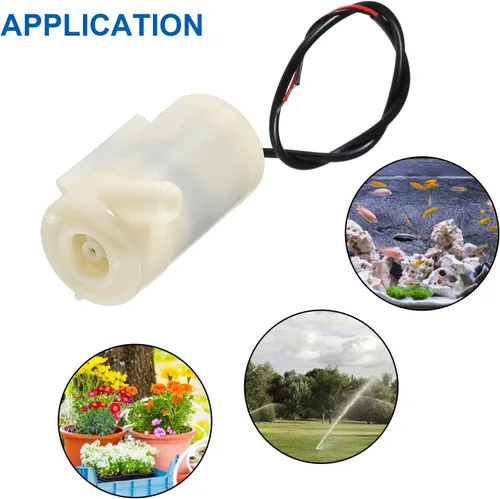 Vista 7 de 4 piezas DC 3-5 V micro sumergible mini bomba de agua para acuarios pecera estanque fuente hidropónica jardín