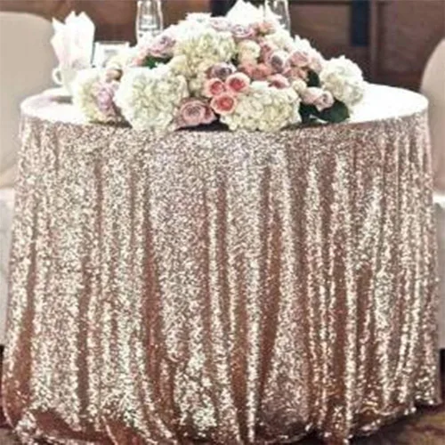 Vista 7 de Trlyc Mantel redondo de lentejuelas - Mantel negro brillante de 72 pulgadas para fiestas, bodas, baby shower