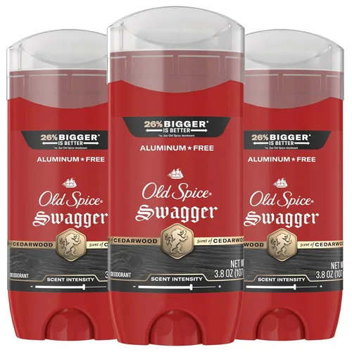 Vista 15 de Old Spice Desodorante sin aluminio para hombres, protección contra olores 24/7, frescura 24/7 y aroma duradero, Aqua Reef con aroma a ciprés, 3.8