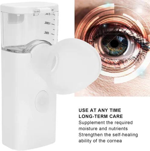 Vista 4 de Dioche Pulverizador de niebla humidificador de ojos secos, máquina hidratante portátil, vapor fresco, rociador de vapor rápido para el cuidado