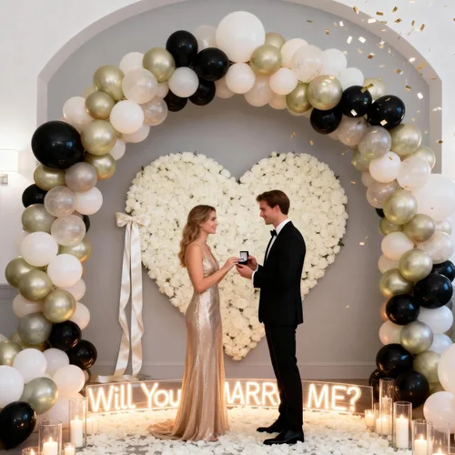 Vista 8 de Globos negros, blancos y dorados, 50 globos de látex de helio de 12 pulgadas, color negro, blanco, crema, beige, dorado metálico, para mujeres