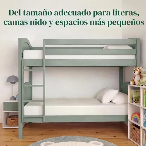 Vista 8 de Zinus - Colchón de espuma viscoelástica de té verde de 5 pulgadas, tamaño individual [Nueva versión], sin fibra de vidrio, sensación medianamente