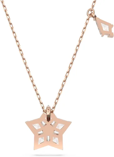 Vista 4 de SWAROVSKI Stella Necklace, Earrings, and Bracelet Crystal Jewelry Collection, Kite Cut Crystals, Rose Gold Tone Finish