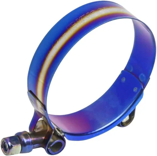 Vista 10 de Kyostar - Abrazadera de manguera con perno en T de acero inoxidable ajustable de 1.75" (44mm - 53mm) en negro (electroforesis)