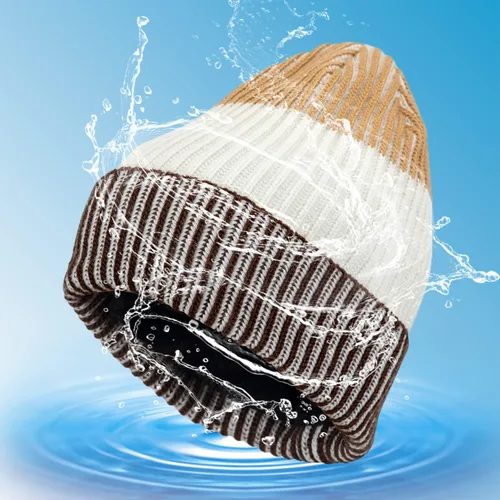 Vista 2 de OTTERSHELL Gorro impermeable de invierno para hombre, mujer, suave, cálido, unisex, con puños, para hombre y mujer