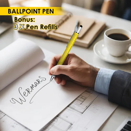 Vista 7 de Regalo para el día del padre para hombre, bolígrafo multiherramienta 6 en 1, regalos de cumpleaños para hombres, regalos de papá para él, adultos