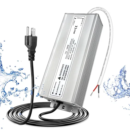 Vista 12 de Fuente de alimentación LED de 12V 30W, transformador adaptador controlador LED IP67 impermeable 12V 110V CA a 12V CC de bajo voltaje con enchufe