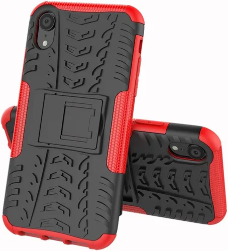 Vista 7 de Asuwish Funda de teléfono para iPhone XR 6.1 con protector de pantalla de vidrio templado, funda protectora híbrida resistente para iPhone XR