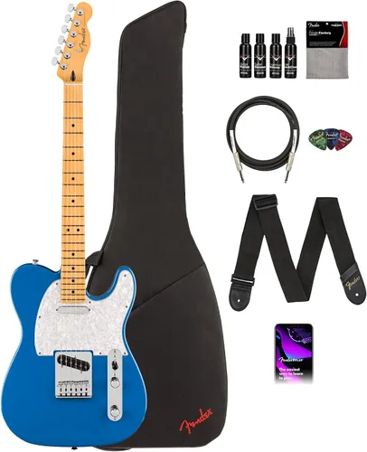 Vista 18 de Fender Player II Modified Telecaster - Paquete de ráfaga de 3 tonos con estuche, correa, cable, juego de púas de 3 piezas y kit de limpieza