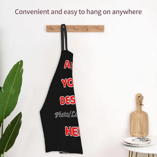 Vista 5 de Delantal unisex personalizado delantal de cocina personalizado Delantal de cocina Personalizar Nombre Imagen Parrilla Cocinero Delantal de Chef