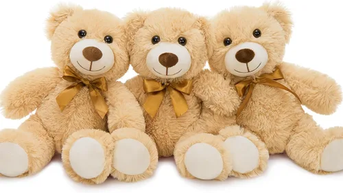 Vista 7 de MorisMos 10 Osos de Peluche a Granel para Baby Shower, Osos de Peluche Lindos de 14 Pulgadas Animales de Peluche de Felpa, Pequeños Osos de Peluche