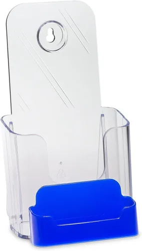 Vista 5 de Portafolletos, trípticos con portatarjetas de presentación Source One de 4 x 9 pulgadas (TRI-BC), Celeste (Baby Blue)