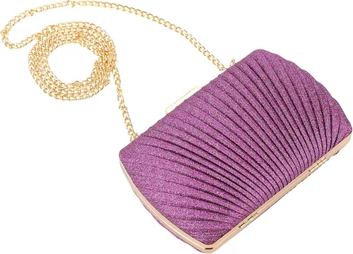 Vista 5 de Savatano Bolso de mano dorado, bolsos de mano dorados para mujer, para noche, boda, cóctel, fiesta, bolsa de noche, bolso cruzado de hombro..