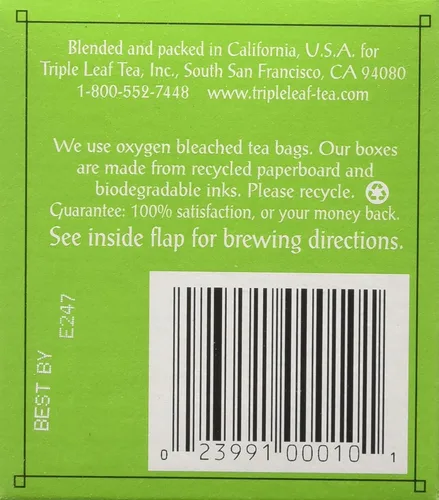 Vista 3 de Triple Leaf Tea s - Dieter's Green Herbal Tea, 20 bolsas