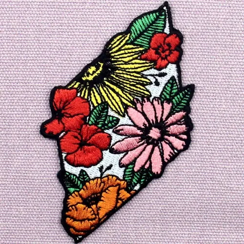 Vista 3 de ZEGINs Hermoso parche colorido bordado apliques hierro en coser en emblema
