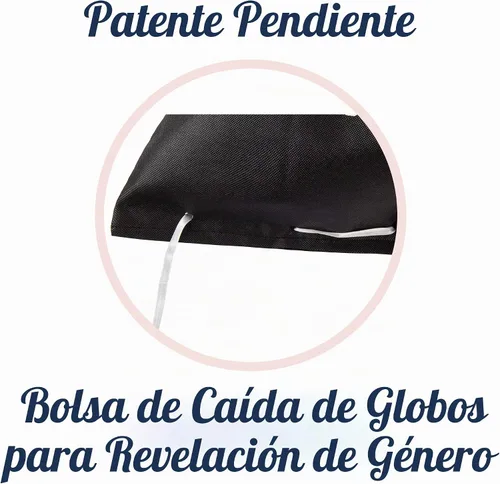 Vista 4 de Pop Fizz Designs Bolsa de globo para revelación de género ¿Azul o rosa?