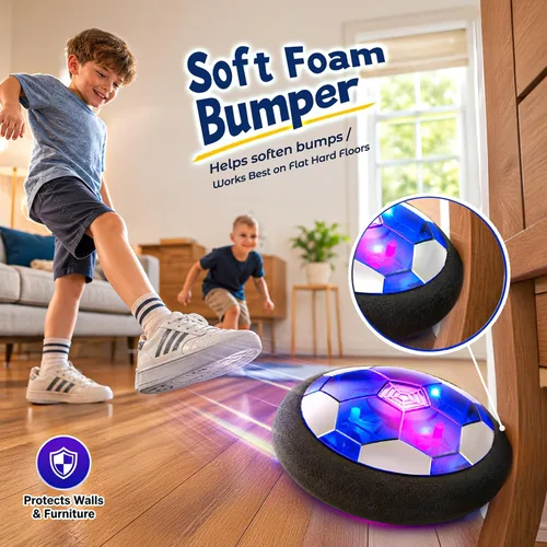Vista 5 de Balón de Fútbol Flotante Recargable para Niños - Regalos de Cumpleaños para Niños de 6, 7, 8, 9, 10, 11, 12 Años, Balón de Fútbol Flotante
