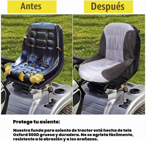 Vista 5 de BeadChica - Funda para asiento de tractor de césped compatible