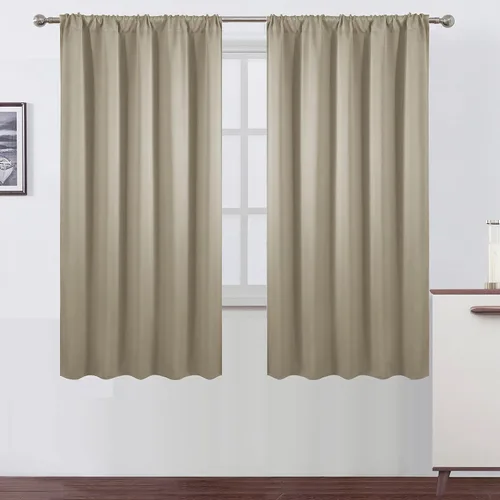 Vista 109 de LEMOMO Cortinas opacas de 42 x 54 pulgadas, juego de 2 paneles de cortinas con aislamiento térmico para oscurecer la habitación