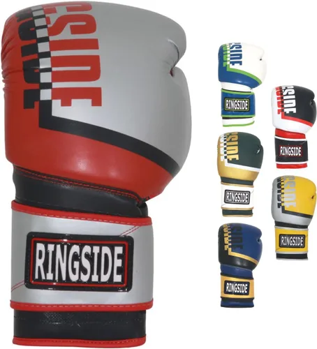 Vista 10 de Guantes de Boxeo de Sparring Ringside Bullet - Cuero Sintético de Alto Rendimiento para Boxeo, MMA, Muay Thai - Ajuste Seguro, Comodidad Ventilada