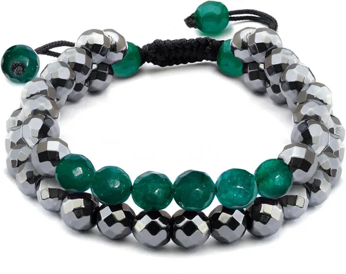Vista 92 de Pulseras de cristal curativo para mujeres y hombres, espiritual, energía positiva y equilibrio, pulseras de cuentas de cristal natural hechas a mano