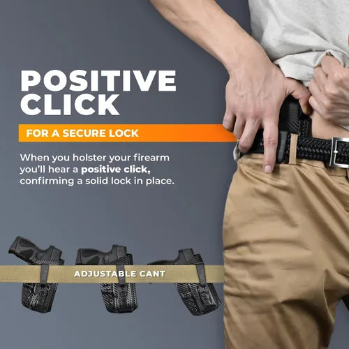 Vista 6 de IWB Full Cover Tuckable Holster - Inside The Waistband Holster - fits GL 26/27/33 (Gen 1-4)