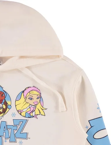 Vista 4 de Bratz Sudadera con capucha para mujer, diseño vintage de los años 90 de Yasmin, Cloe, Jade y Sasha