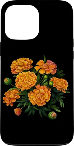 Vista 24 de Vintage Marigold Inspired Flower Case for iPhone 16