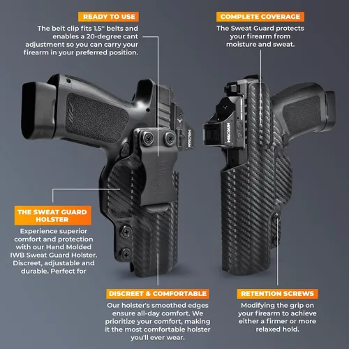 Vista 7 de IWB - Funda protectora para el sudor, dentro de la cintura, se adapta a Taurus GX4 Carry T.O.R.O