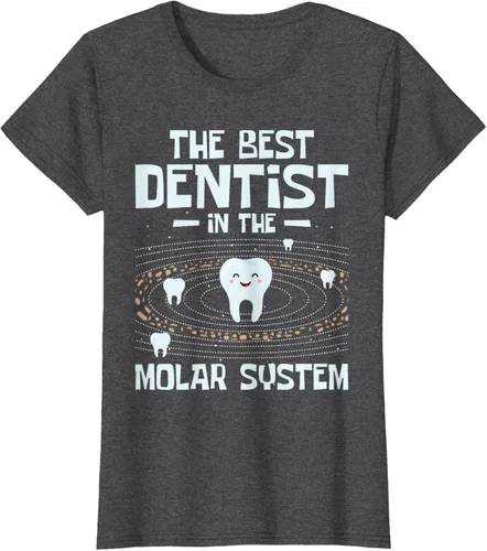Vista 4 de El mejor dentista - Molar Teeth Dental Odontología DDS Camiseta Negro