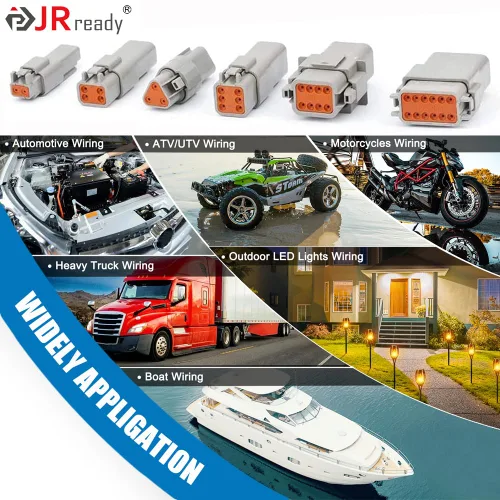 Vista 6 de JRready ST6309 Deutsch DT Kit de conectores 416 unidades, 2 3 4 6 8 12 pines IP68 conectores eléctricos automotrices impermeables, tamaño 16