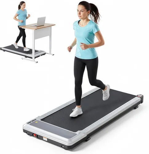 Vista 10 de Walking Pad Under Desk, 3 in 1 Portable Treadmills for Home Small Space Negro
