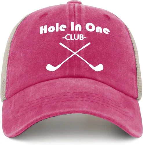 Vista 12 de Gorra divertida con agujeros en un club para hombre, gorra de béisbol vintage