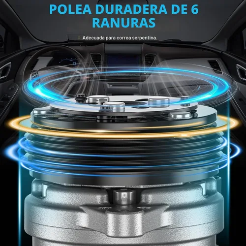 Vista 3 de Compresor de CA con embrague compatible con Nissan Altima 2.5L 2007-2012, Sentra 2.5L 2007-2012