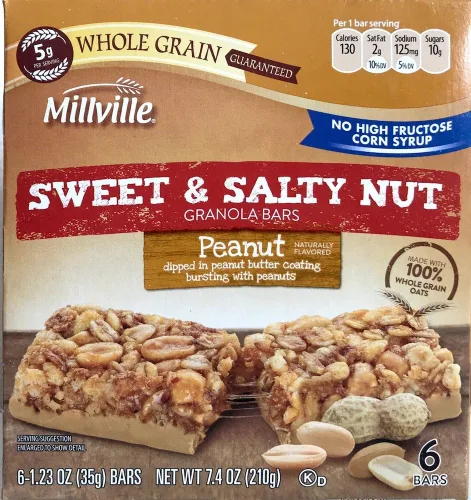 Vista 2 de MILLVILLE Barras de granola Trail Mix (6 unidades) (fruta y nuez)