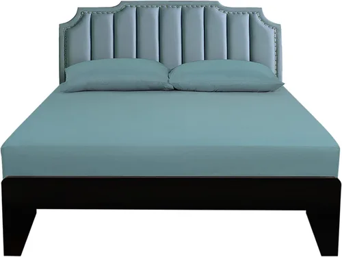 Vista 15 de Sábana ajustable Lirex, tamaño individual XL 100% algodón 300 hilos, transpirable y suave, color negro, 100x190cm