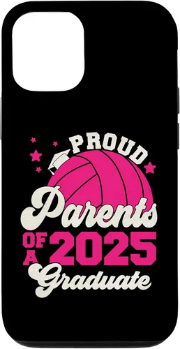Vista 25 de iPhone 16 Parents of a 2025 Graduate Senior Graduation Volleyball Case