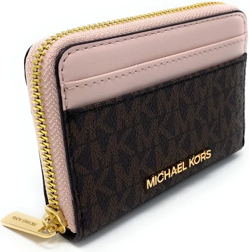 Vista 2 de Michael Kors Jet Set Travel - Funda de viaje con cremallera Rosa de seguridad Funda tipo cartera para tarjetas