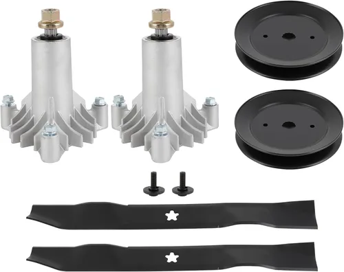 Vista 11 de SCITOO Kit de reconstrucción de cubierta, 42 piezas de cubierta de cortacésped compatible con Poulan Pro PP19A42 PB185A42 PB195H42LT PB20H42YT, 1