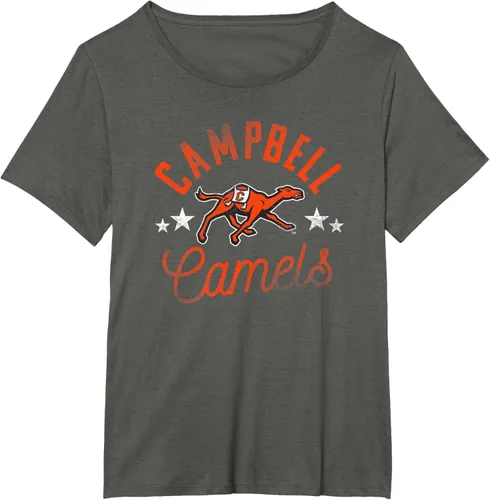 Vista 10 de Campbell University Camiseta con logotipo de Fighting Camels, Gris