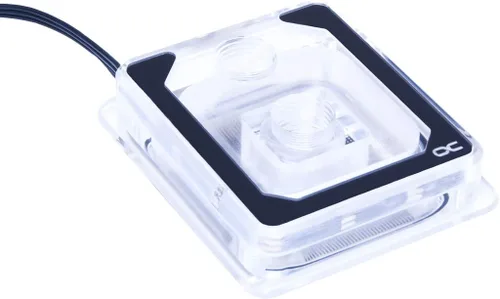 Vista 2 de Alphacool Eisblock Aurora XP3 Light CPU Bloque de agua y termal Grizzly AM5 Paquete de marco de sellado de contacto, Plexi