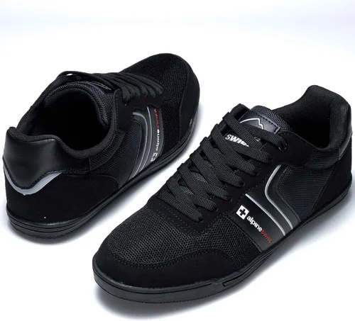 Vista 3 de Alpine Swiss Liam - Tenis de moda para hombre con ribete de ante y cordones