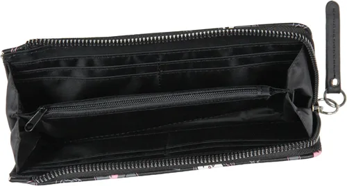 Vista 3 de AI ACCESSORY INNOVATIONS Kuromi Expressions Allover - Cartera de piel sintética con cremallera completa con logotipo de metal
