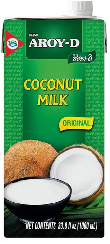 Vista 9 de Aroy-D Leche de coco mini-tamaño 5.1 fl oz (150ml), paquete de 6