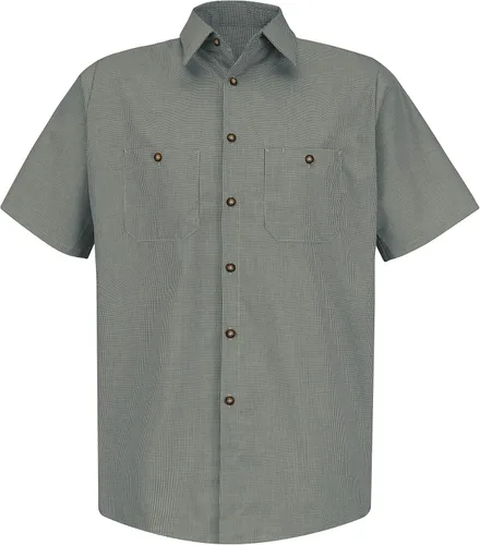 Vista 18 de Red Kap Camisa de uniforme de manga larga para hombre Negro