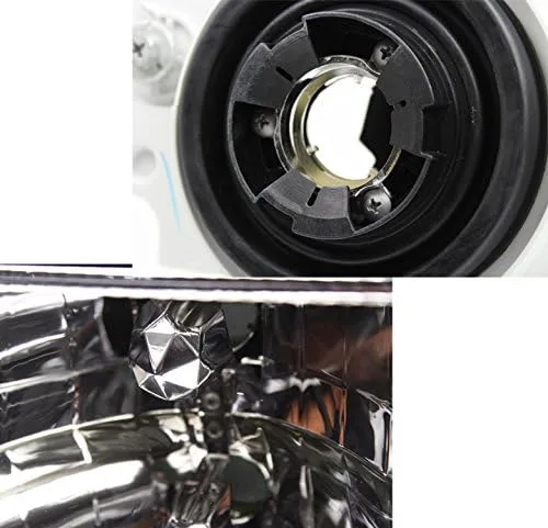 Vista 4 de Faros delanteros LED con esquina+luces de señal de parachoques, color negro, compatible con Jeep Grand Cherokee 1993-1998