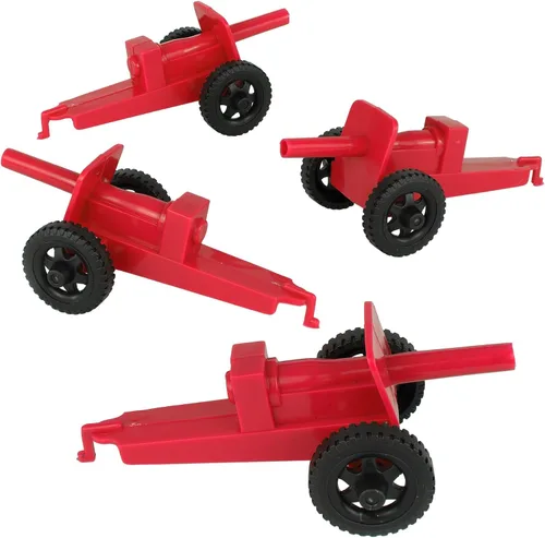 Vista 7 de Tim Mee Toy TimMee M3 Artillery - Juego de cañón de plástico negro de 4 piezas para hombre, fabricado en Estados Unidos
